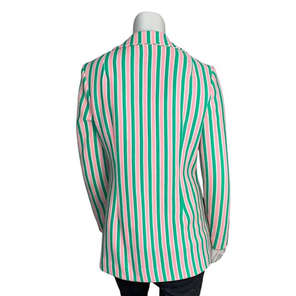 VINTAGE BODIN KNITS Striped Palm Beach Blazer - Picture 3 of 8